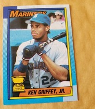 1990 Topps KEN GRIFFEY JR.ALL STAR ROOKIE # 336 BLOODY SCAR ERROR