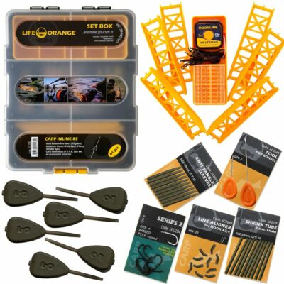 Carp INLINE bead lead SET BOX Life-Orange SC010 85 g 3 oz Blei Selbsthackmontage