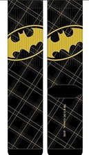 Bioworld DC Comics Batman Plaid Dress Crew Socks W/ Helicase Sock Ring