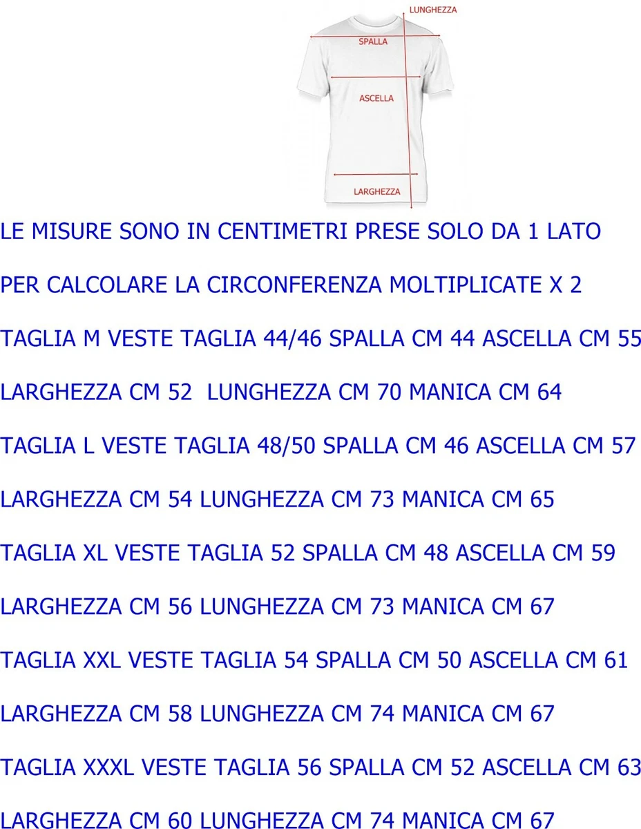 Taglia 52 store maglia corrisponde