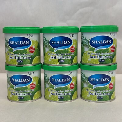My Shaldan Real Fruit Aroma Lime Air Freshener 80g ( 6 pack )