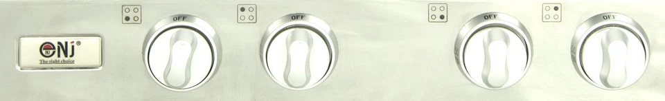 NGB-400 Edelstahl Gaskocher 4 flammig 12 KW Gasherd Campingkocher WOK Topfträger - Bild 4 von 4