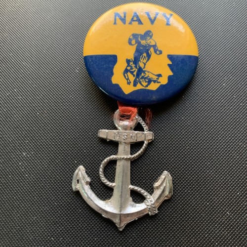 Vintage Navy Football Pinback Button Sports - Bild 2 von 4