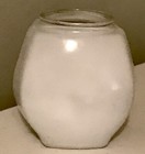 Vintage White and Clear Glass Star Light Sconce Globe Cover Shade — photo 3