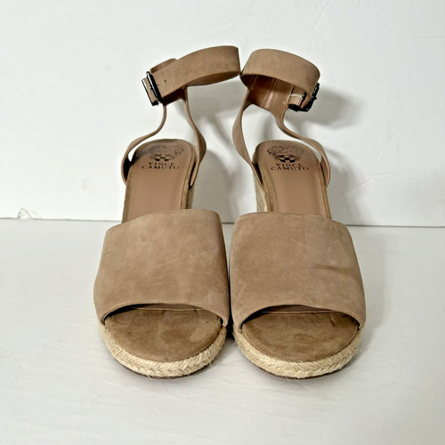 Vince Camuto Platform Espadrilles High Heel Ankle Strap Sandals Leonita Size 10 - Picture 2 of 6