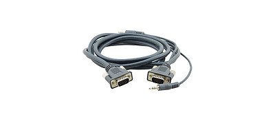 Kramer. VGA 15 pin HD & 3.5mm Stereo Audio Micro Cable. 6-feet