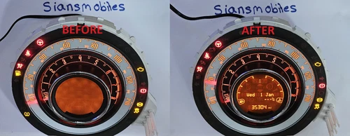 Fiat 500 2007-17 Lcd Screen Display Dash Speedo Instrument Cluster VLIT-1592-02