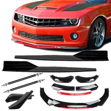 Front Rear Bumper Lip Spoiler Splitter Body Kit Side Skirt For Chevrolet Camaro