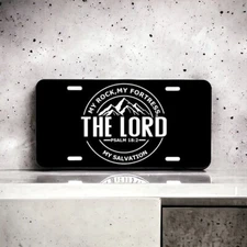 The Lord!!  Inspirational Front License Plate.  Laser Engraved Car Tag.