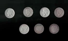 Lot Of 3 Morgan Silver Dollars and 4 peace dollars 90% Junk