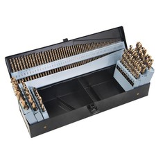 115 Pieces Cobalt Drill Bit Set, M35 High Speed Steel Bits Twist Jobber Lengt...