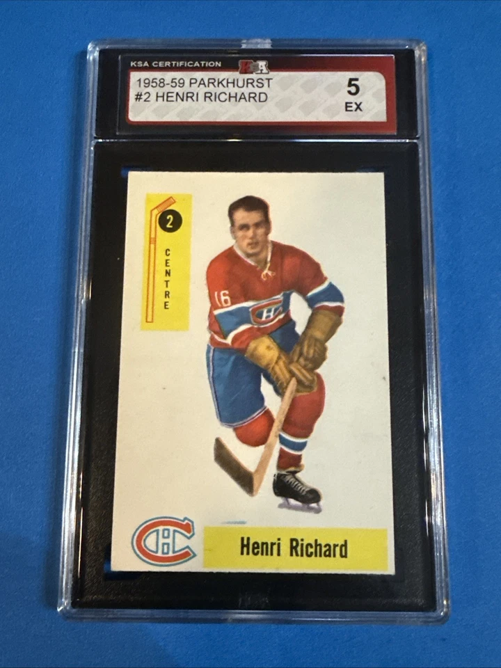 Parkhurst #2 1958 Henri Richard Hof KSA 5 Foto 2 de 4