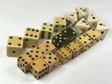 Vintage Dice lot - Game Dice - vtg - 8 sided poker dice