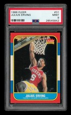 1986-87 Fleer Set-Break # 31 Julius Erving PSA 9 MINT