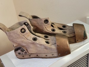 Vintage Hard Hat Diving Boots Brass
