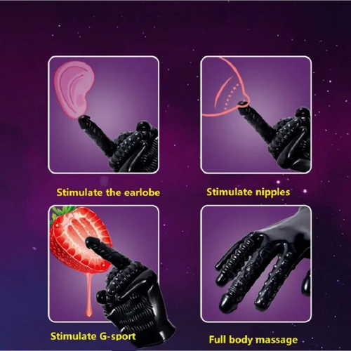 Finger Vibrator Masturbation Sex Toy Handschuh G Punkt Klitoris Anal Stimulator - Bild 6 von 22