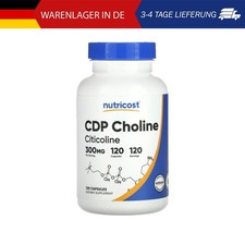 Nutricost, CDP Cholin, Citicolin, 300 mg, 120 Kapseln