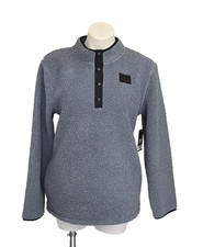 NWT Under Armour UJFHB30F-033 Youth Sherpa 1/4 Snap Pullover, Gray, YXL