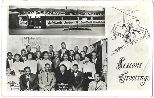 Vintage 1949 Chicago~Altgeld Gardens~African American Housing~Christmas Postcard