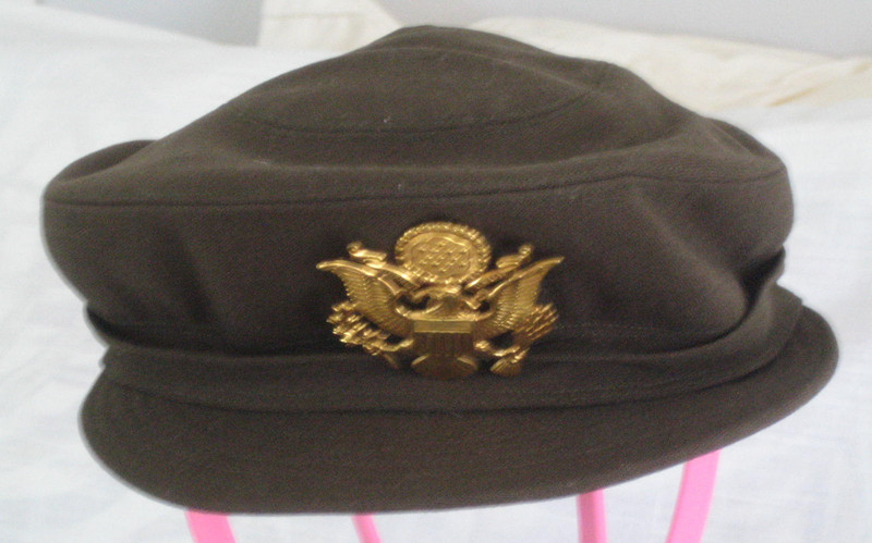 Vintage WWII ANC Army Nurse Corps Women's Service Hat ~  Army Emblem ~ Rare