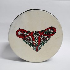 Vintage Hand Crafted Irish 12" Bodhr n by Michael Vignoles