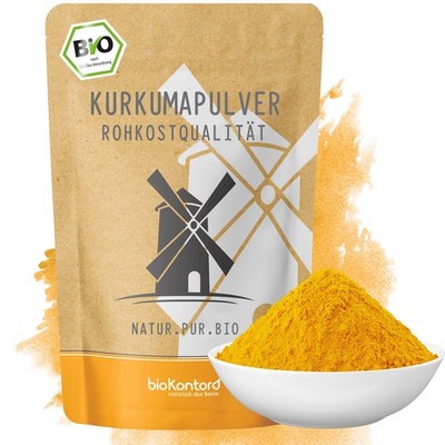 BIO Kurkuma Pulver 500 g - Rohkostqualität - 100% naturrein - bioKontor