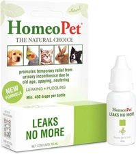 HomeoPet Leaks No More, Safe, Gentle, and Natural Cat Dog Urinary 15ml 