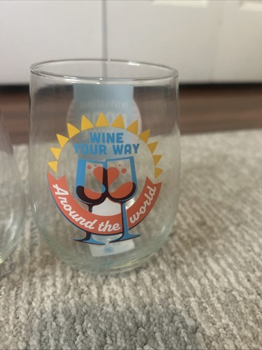 2023 Epcot Food & Wine Wine Your Way Around The World Disney Stemless Glass 2 Pk - Picture 6 of 8