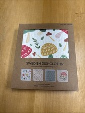 12-pack Swedish Dishcloths-Sponge cellulose  Cloth cotton Combo 6.7" x 7.5"