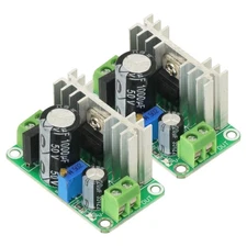 2 PCS LM317 AC/DC-DC Adjustable Buck Converter Step-Down Linear Regulator