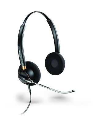 Plantronics Headset mit Sprachröhrchen EncorePro HW520V binaural QD ''wie neu''