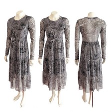 Baum und Pferdgarten Jocelina Mesh Dress in Black Tiger Shell Small