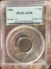 1906 Indian Head One Cent PCGS 1c AU50