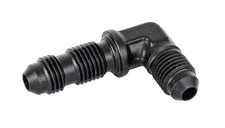 JEGS 110261 Black Flare Bulkhead 90 Degree Fitting