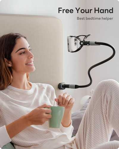360° Rotatable Gooseneck Cell Phone Stand - Compatible with All Major Devices - 第 11/11 張圖片