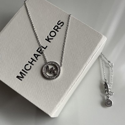 MICHAEL KORS Halskette MK Kette  Top Logo Silber rund Top