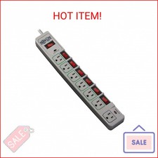 Tripp Lite 7-Outlet Surge Protector Power Strip with 6 Individually Controlled S