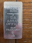 1981 .999 10 Oz U.S. STRATEGIC STOCKPILE SILVER BAR ASSAY OFFICE SAN FRANCISCO