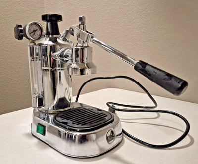 Vintage La Pavoni Europiccola Manual Espresso Machine with Cappuccino attachment