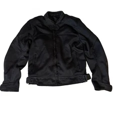 River Road Mesh Padded Motorcycle Jacket Women M Protective Reflective Utility