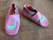 Lupilu M&auml;dchen Hausschuhe Slipper Lederschl&auml;ppchen Rosa NEU Gr. 22/23