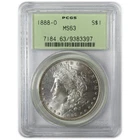 1888 O Morgan Silver Dollar MS 63 PCGS Uncirculated $1 Coin SKU:CP937