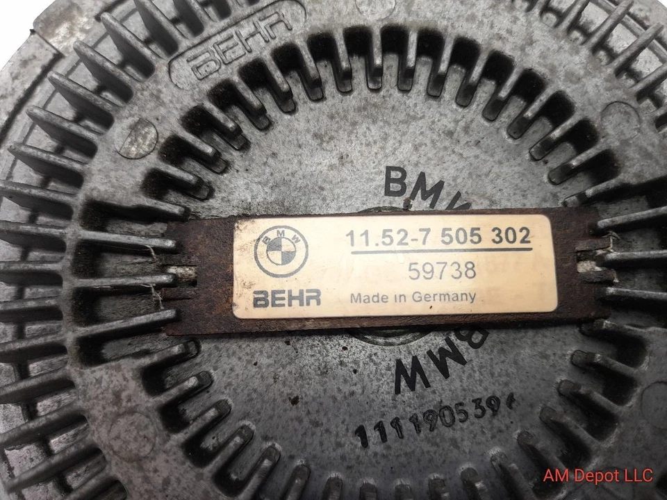 2000 BMW 330xi 330i 325i 325xi E46 Cooling Fan Clutch 11527505302 - Изображение 2 из 3