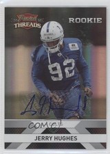 2010 Panini Threads Rookie Silver Signatures 481/499 Jerry Hughes #243 Auto 2u3