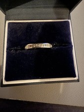 Platinum Round Channel Set Diamonds Eternity ...