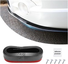 8.2Ft Carbon Fibre Front Lip As Front Bumper Protector,Upgraded Widen Rubber Fro