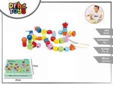 X Jeu de Table Enseignement en Bois pour Enfants 3 Ans Perle Moules Couleurs Dfh