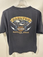 Vintage Harley Davidson Shirt Mens Large Blac...