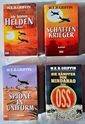 4x W.E.B. Griffin Die OSS Saga, Kriegsromane, Taschenbuch, Bastei Lübbe