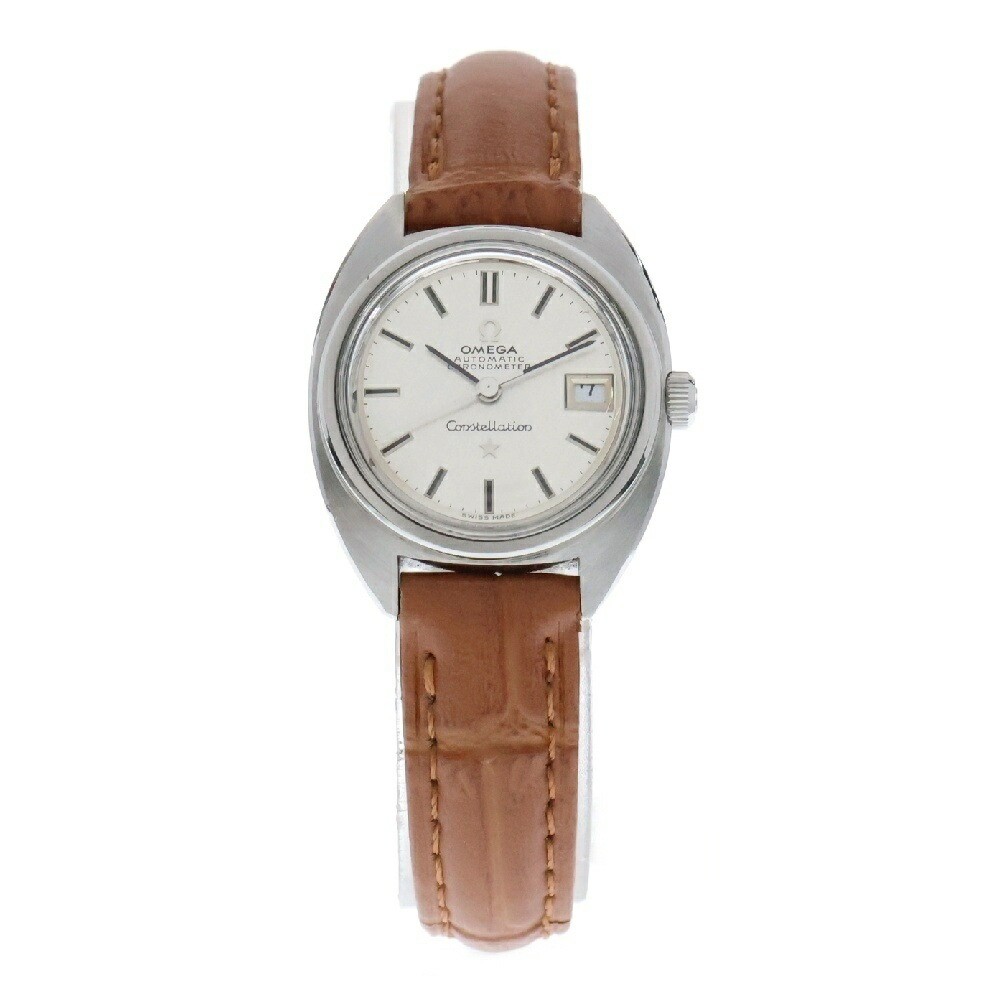 Omega Constellation Women's Automatic Chronometer Silver Brown Watch